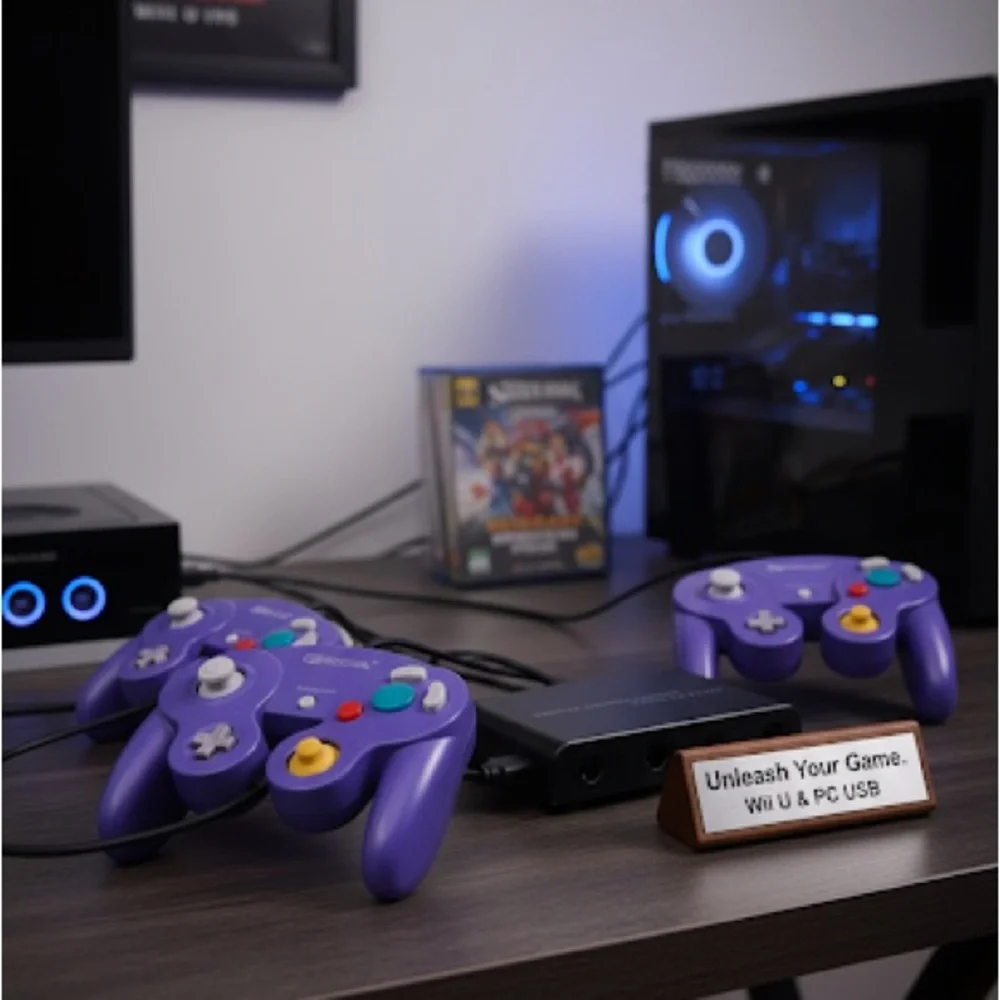 Gamecube Controller Adapter for Switch 2 & Switch 1/OLED PC WII U